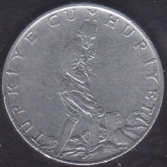 1965 Yılı 2.5 Lira Çok Temiz (Düz)