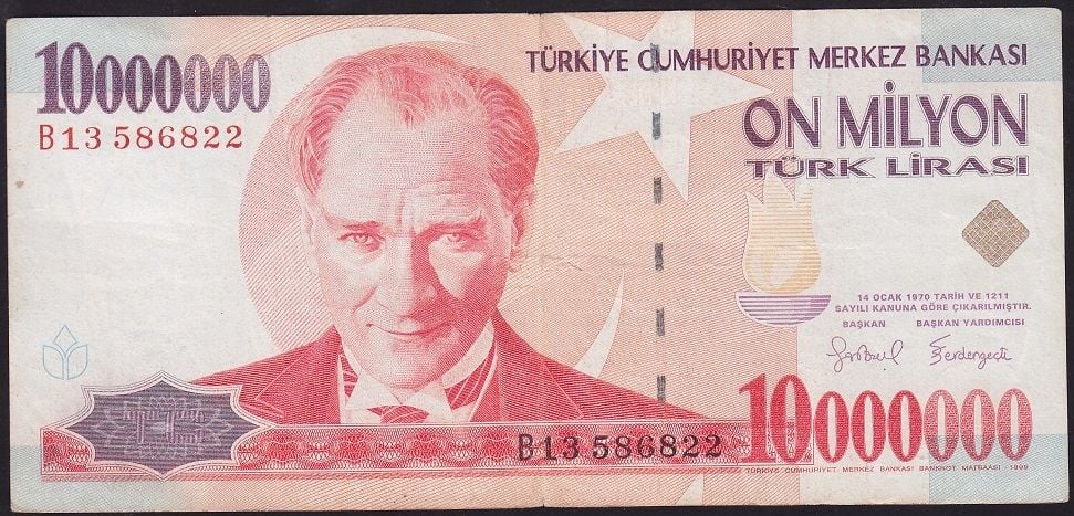 7.Emisyon 10 000 000 Lira B13 586822