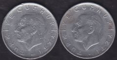 1973 Yılı 1 Lira (Ters Düz Takım)