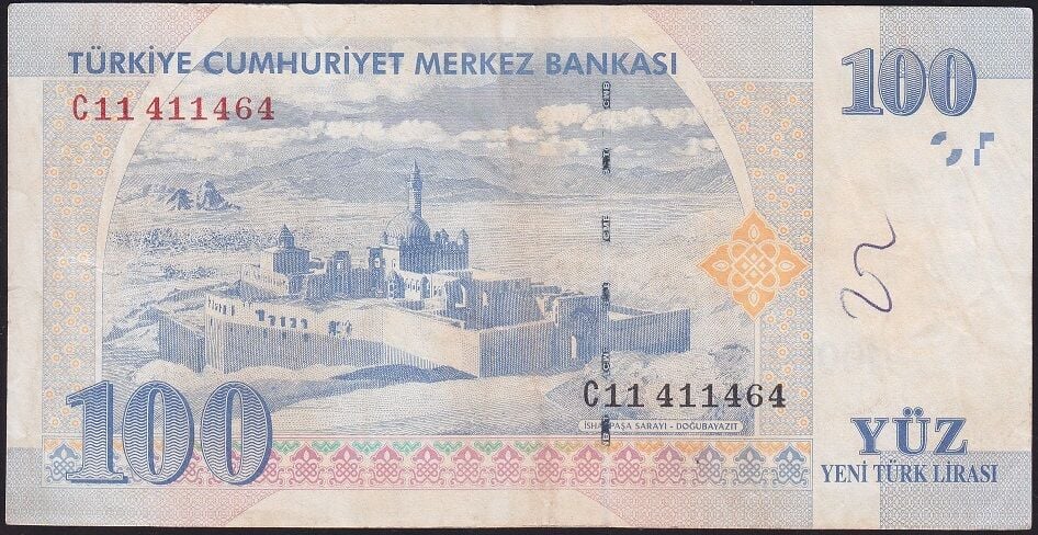 8.Emisyon 100 YTL C11 411464 Çok Temiz