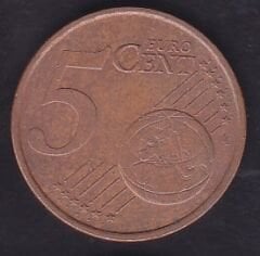 Avrupa Birliği 5 Euro Cent 2001 Fransa