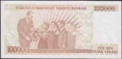 7.Emisyon 3.Tertip 100000 Lira I34 587259 Çok Temiz+