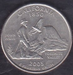 Amerika Çeyrek Dolar 2005 Hatıra California