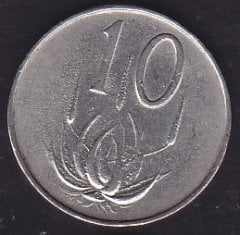 South Africa 10 Cent 1965