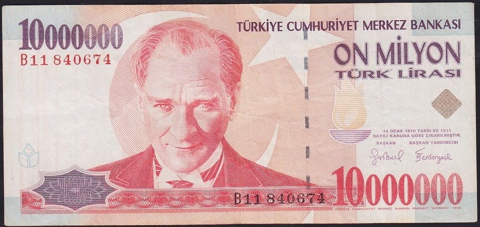 7.Emisyon 10 000 000 Lira B11 840674