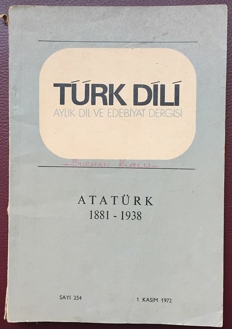 TÜRK DİLİ Sayı: 254 KASIM 1972