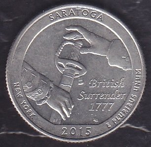 Amerika Çeyrek Dolar 2015 Hatıra Saratoga