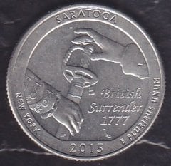 Amerika Çeyrek Dolar 2015 Hatıra Saratoga