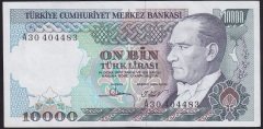7.EMİSYON 1.TERTİP 10000 LİRA A30 404483 ÇİLALTI