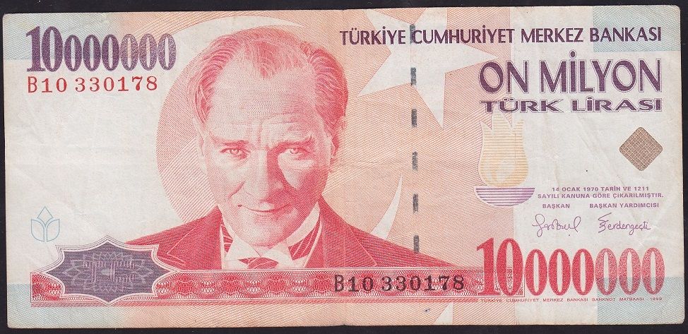 7.Emisyon 10 000 000 Lira B10 330178