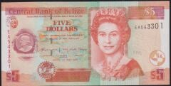 Belize 5 Dolar 2020 Çil Pick 67