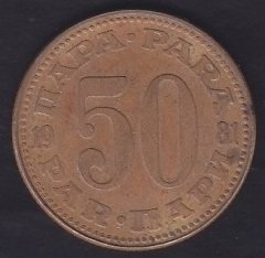 YUGOSLAVYA 50 PARA 1981