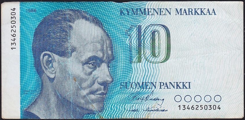 Finlandiya 10 Markka 1986 Çok Temiz+ Pick 113