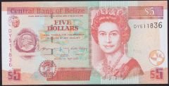 Belize 5 Dolar 2020 Çil