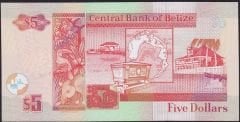 Belize 5 Dolar 2020 Çil Pick 67