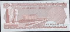 6.Emisyon 3.Tertip 20 Lira F68 680636 Çilaltı