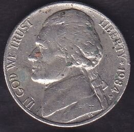 Amerika 5 Cent 1984 P