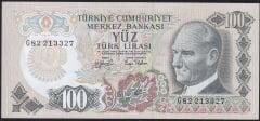 6.Emisyon 2.Tertip 100 Lira G82 213327 Çilaltı