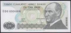 7.Emisyon 2.Tertip 10 Lira D36 499466 Çilaltı