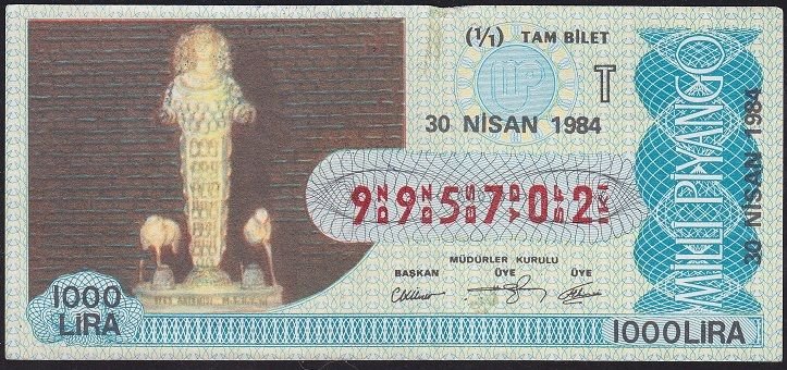 1984 30 Nisan Tam Bilet - T Serisi