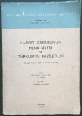 Hilafet Ordusunun Menkıbeleri ve Türkler'in Faziletleri - ANKARA 1967
