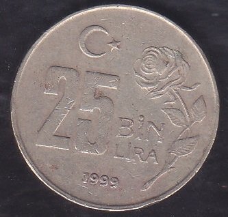 1999 YILI 25000 LİRA