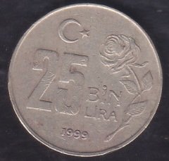 1999 YILI 25000 LİRA