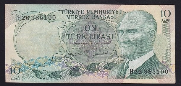 6.EMİSYON 2.TERTİP 10 LİRA H26 385100 ÇOK ÇOK TEMİZ