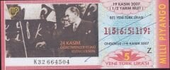 2007 19 Kasım Yarım Bilet - Z Serisi