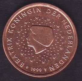 Avrupa Birliği 5 Euro Cent 1999 Hollanda