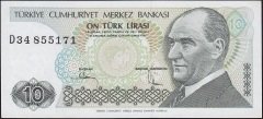 7.Emisyon 2.Tertip 10 Lira D34 855171 Çilaltı