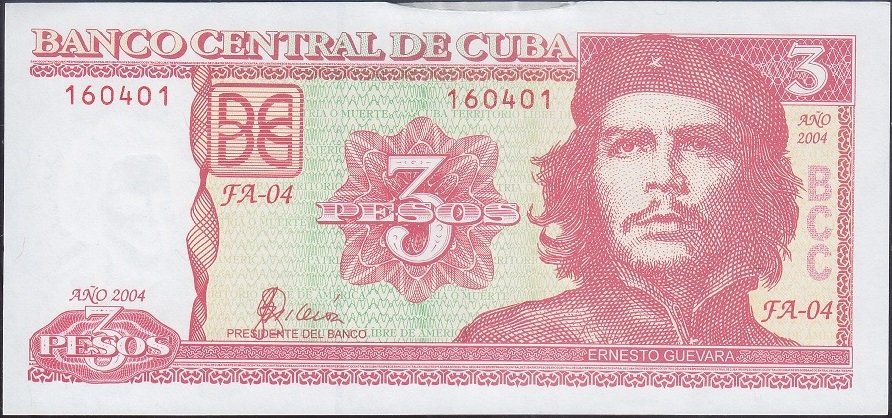Küba 3 Pesos 2004 Çilaltı Çil