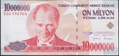 7.Emisyon 10 000 000 Lira D26 791763 Çok Çok Temiz