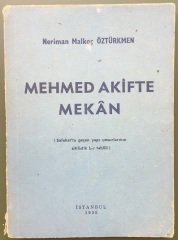 MEHMET AKİFTE MEKAN - NERİMAN MALKOÇ ÖZTÜRKMEN -İSTANBUL- 1958