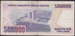 7.EMİSYON 2.TERTİP 500000 LİRA D07 514251 ÇOK TEMİZ eski kağıt para fiyatları