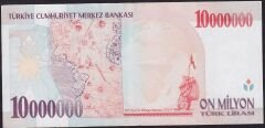 7.Emisyon 10.000.000 Lira E30 472482 Çok Temiz+