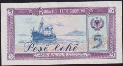 Arnavutluk 5 Leke 1976 Çilaltı Pick 42