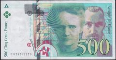 Fransa 500 Frank 1994 Çok Temiz +