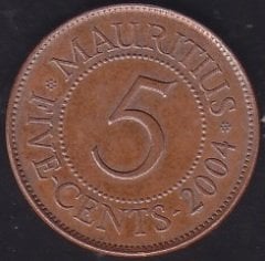 Mauritius 5 Cent 2004