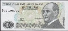 7.Emisyon 2.Tertip 10 Lira D23 108727 Çilaltı