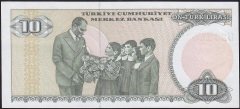 7.Emisyon 2.Tertip 10 Lira D23 108727 Çilaltı