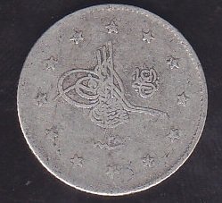 1293 / 28 ABDULHAMİT 2 KURUŞ GÜMÜŞ