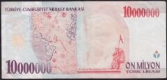 7.Emisyon 10 000 000 Lira D23 412004 Çok Temiz+
