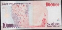 7.Emisyon 10000000 Lira E27 971679 Çok Çok Temiz+
