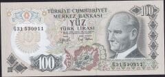 6.Emisyon 2.Tertip 100 Lira G31 530911 Çil