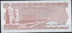 6.Emisyon 3.Tertip 20 Lira F62 241676 Çilaltı
