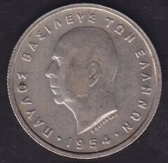 Yunanistan 1 Drahmi 1954