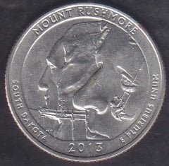 Amerika Çeyrek Dolar 2013 Hatıra Mount Rushmore