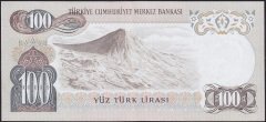 6.Emisyon 1.Tertip 100 Lira B74 186661 Çok Temiz+