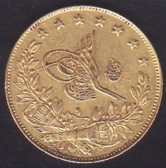 1293 / 9  ABDULHAMİD 100 KURUŞ ALTIN (7.2 GRAM) (RR)